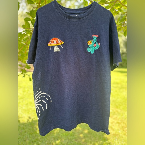 Billionaire Boys Club BBC | Men's Embroidered UFO, Cactus T-Shirt | NEW XL - Picture 1 of 7